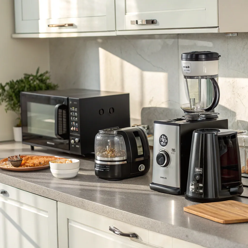 Various kitchen appliances